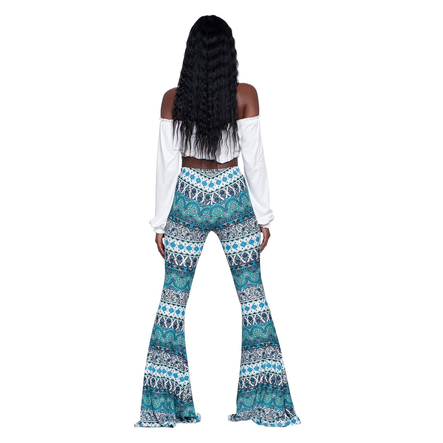 Fashion Pattern Printed Women'S Bootcut Pants