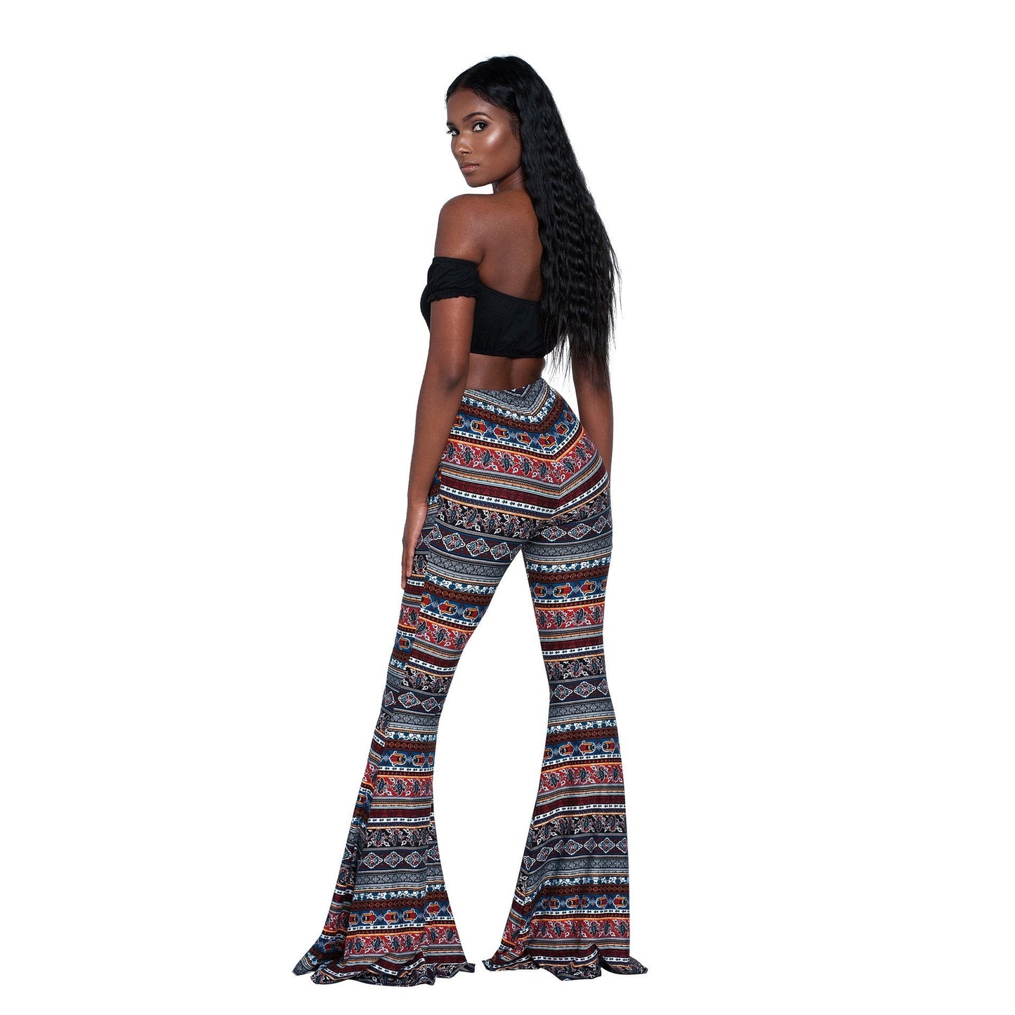 Fashion Pattern Printed Women'S Bootcut Pants