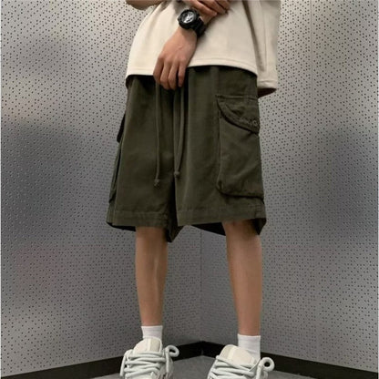 Men's Vintage Casual Multi-Pocket Work Shorts