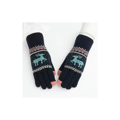 Kids Finger Touchscreen Knitted Gloves