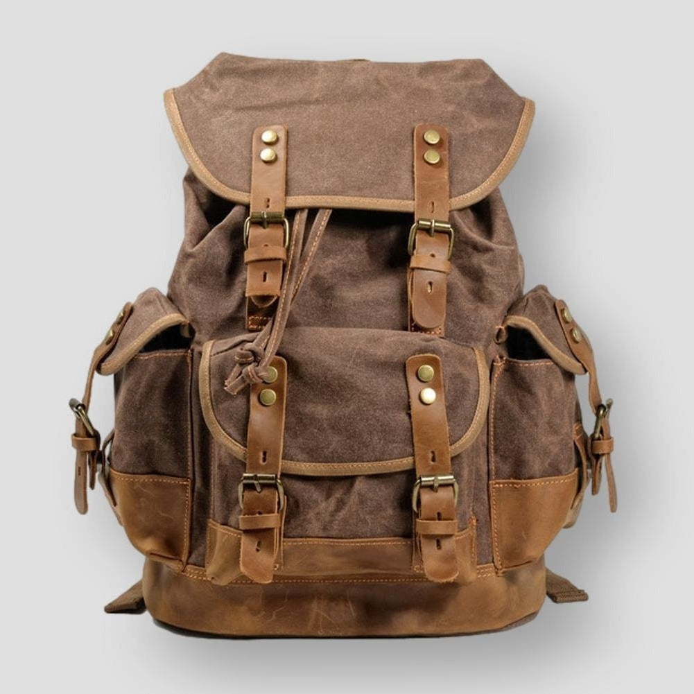 Sky Madrid Waterproof Canvas Backpack