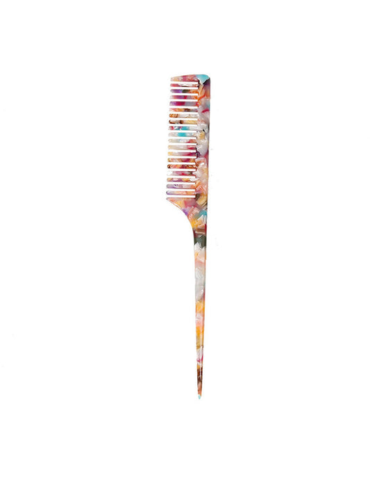 Simple Marble Acetate Sectioning Hair Comb