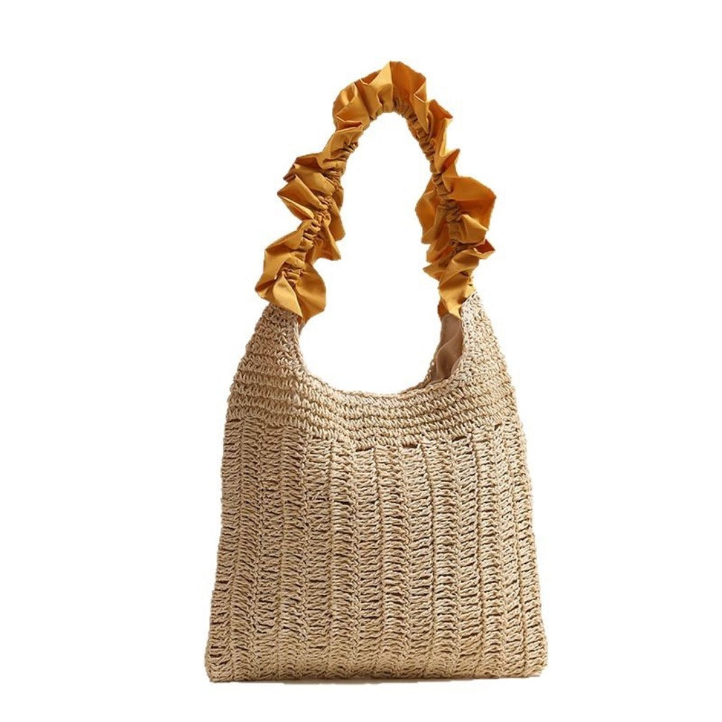 Cosbai - Ruffle Trim Crochet Sling Bag - Vintage &amp; Chic