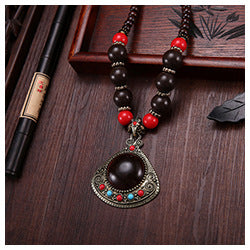 Tibetan Ethnic Style Retro Bohemian Necklace Pendant Beads With Jewelry