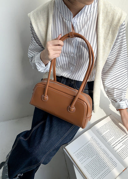 Mini Shoulder Bag Faux Leather Compact Design