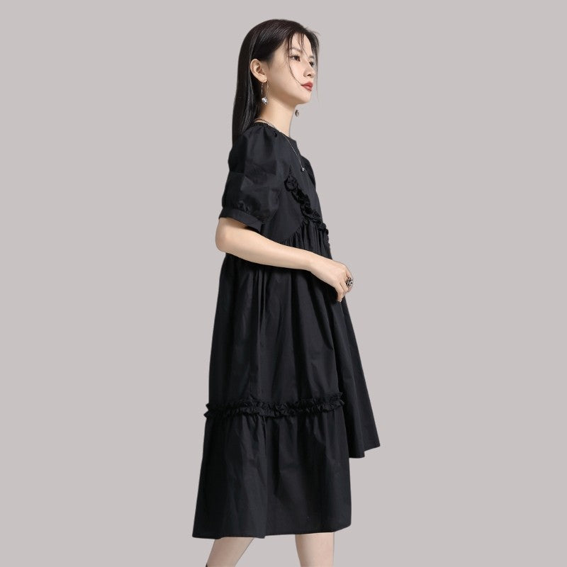 Puffed Sleeve Dress