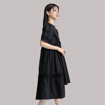 Puffed Sleeve Dress
