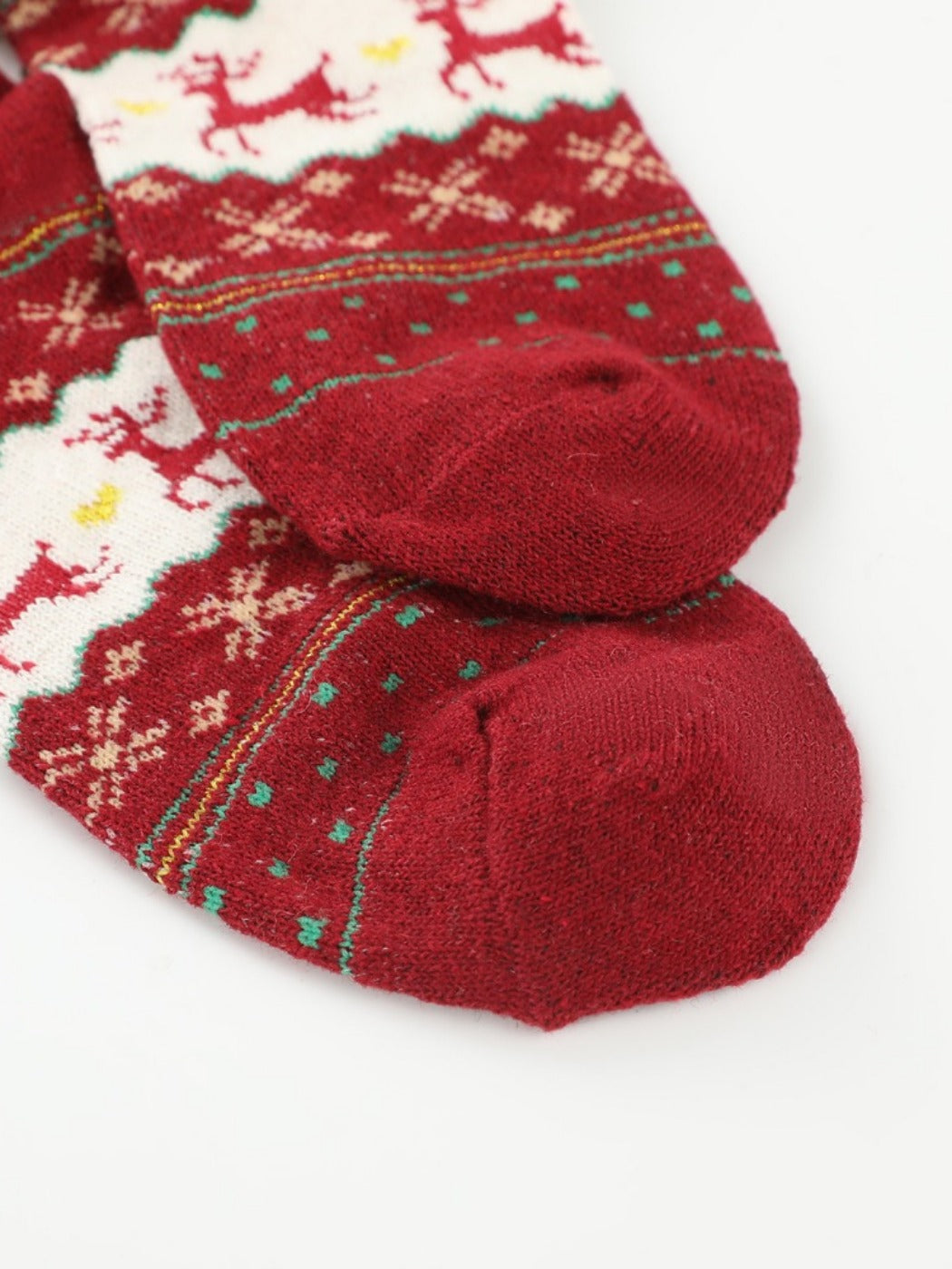 Rufia - Christmas Reindeer Snowflake Mid-Calf Socks – 5 Options