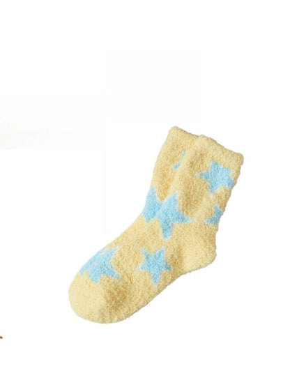 Rufia - Winter Jacquard Mid-calf Sleep Socks