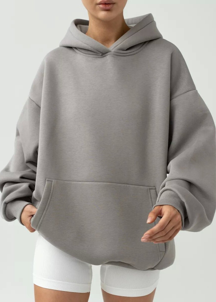 Long Sleeved Hooded Sweatshirt Soft Breathable Fabric