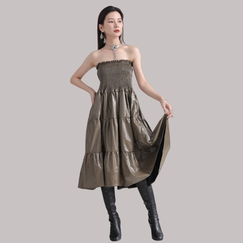 Strapless Panel Dress