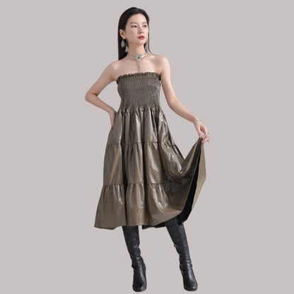 Strapless Panel Dress