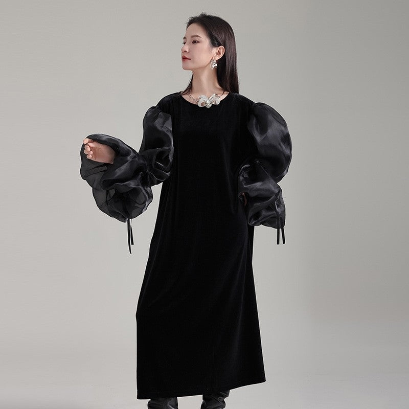 Puffed Sleeve Dress