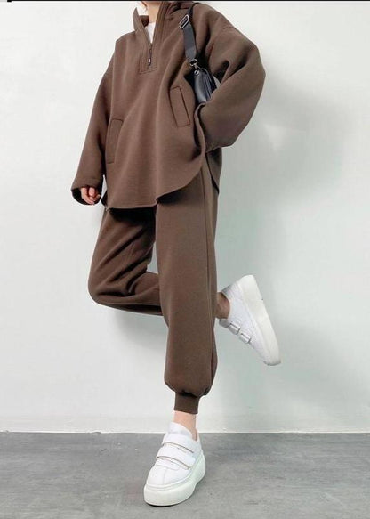 Hooded Lounge Set Cotton Soft Oversized