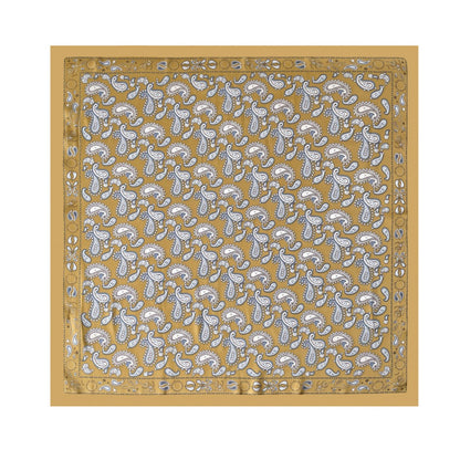 Scarvii - Soft Vintage Paisley Printed Square Scarf