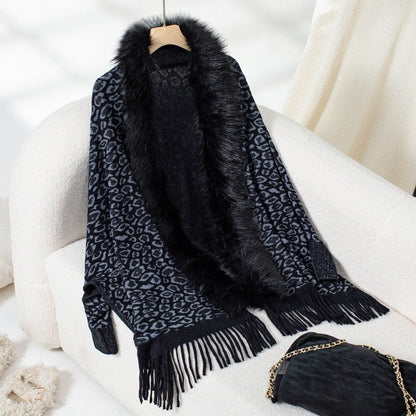 Batwing Sleeve Sweater Cape Cardigan