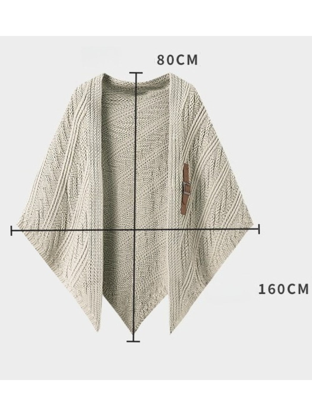 Scarvii - Classic Knitted Triangle Shawl as Outer Accessory
