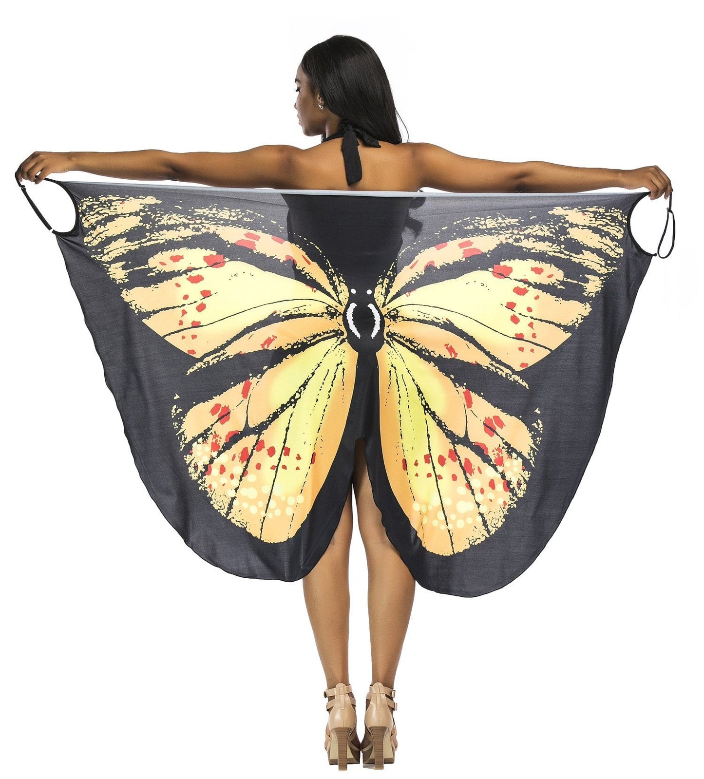 New Sexy Shawl Sling Print Cover Up Dress