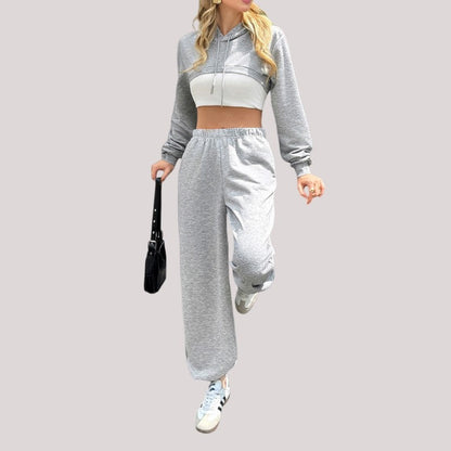 Long Sleeve Vest Pants Two Piece Set