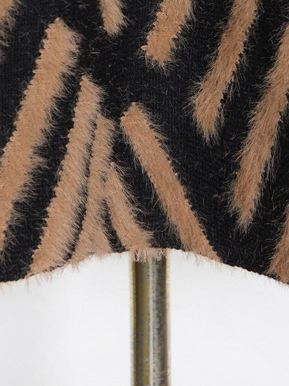 Urban Loose With Belted High-Neck Knitting Sweater