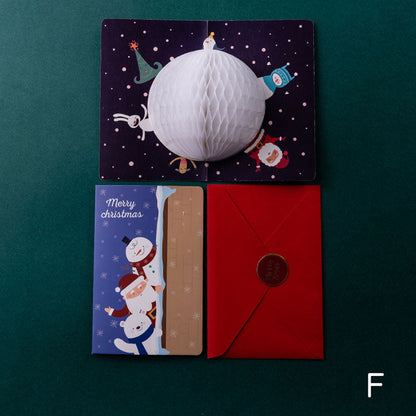 Merry Christmas Pop Up Gifts Greeting Card