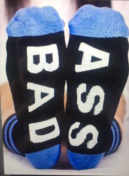 F**K Off Socks Stockings Cotton Striped Socks Suck Sweat-Proof Socks