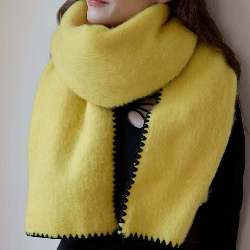 Soft Solid Color Thick Warm Scarf