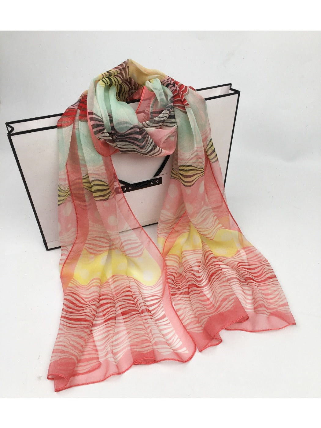 Scarvii - Lightweight Scarf with Polka Dot Patterns - Versatile &amp; All-Season