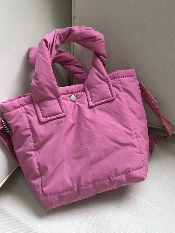 Simple Casual Padded 6 Colors Handbag