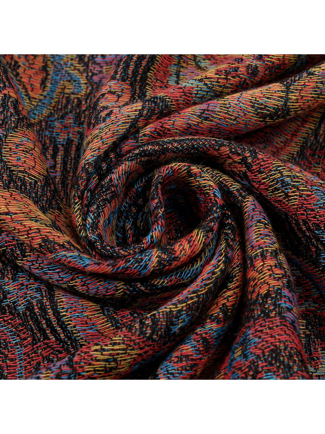 Scarvii - Bohemian Paisley Print Scarf with Fringe