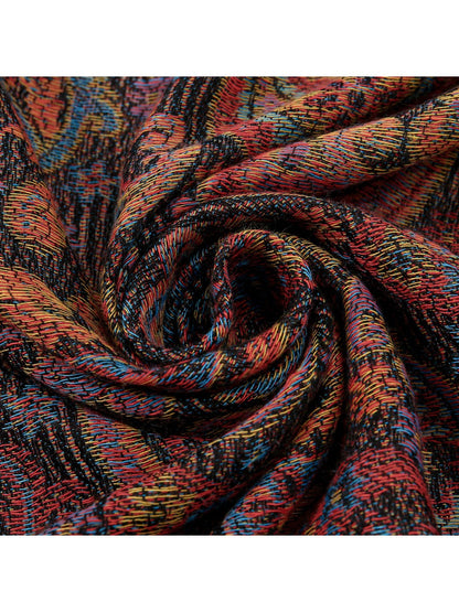 Scarvii - Bohemian Paisley Print Scarf with Fringe