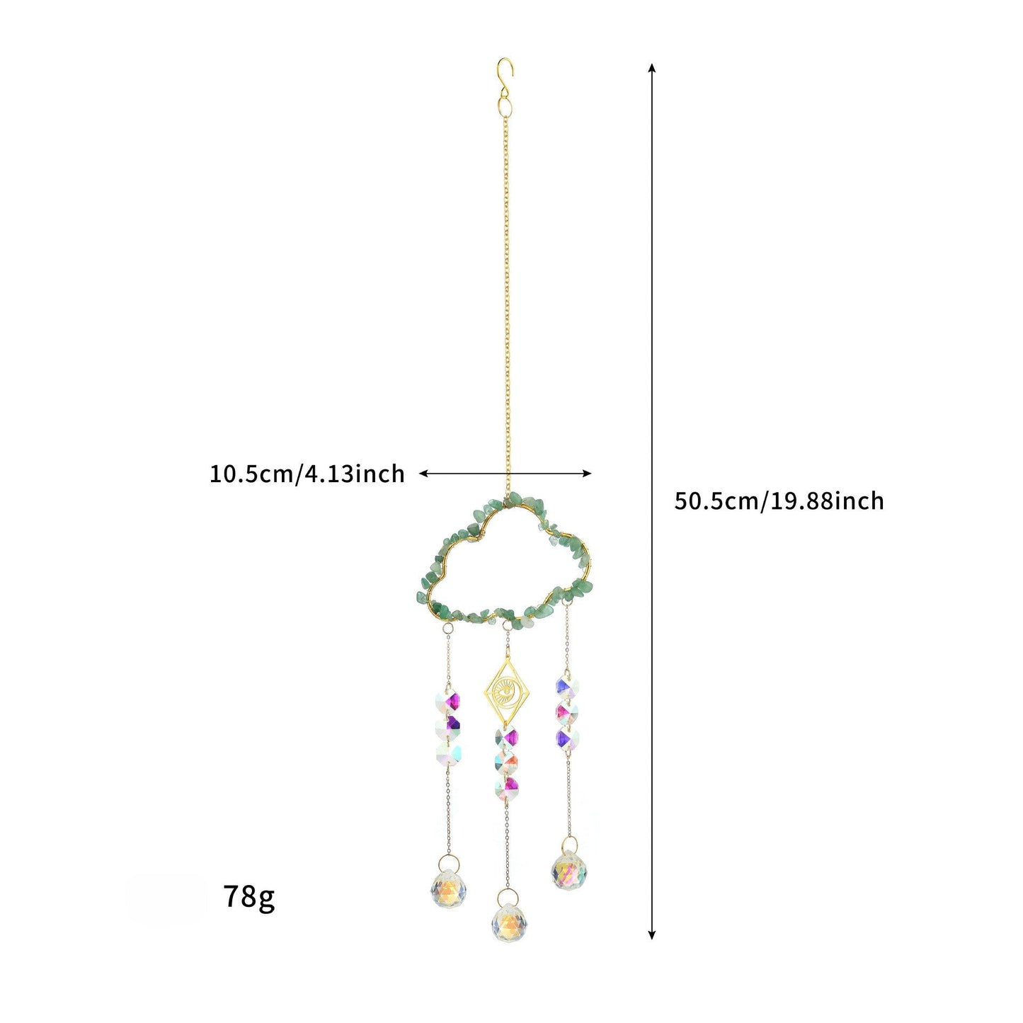Cloud Stone Cross Crystal Home Hangings