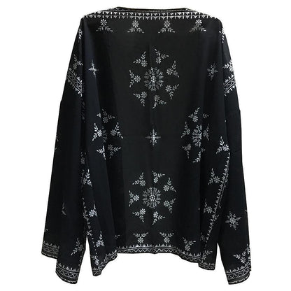 Stylish Bohemian Printed Long-Sleeved Scarf