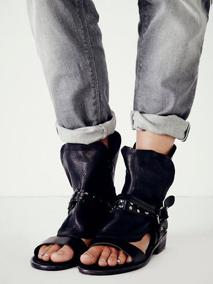 Summer Beach Open Toe Flats Shoes