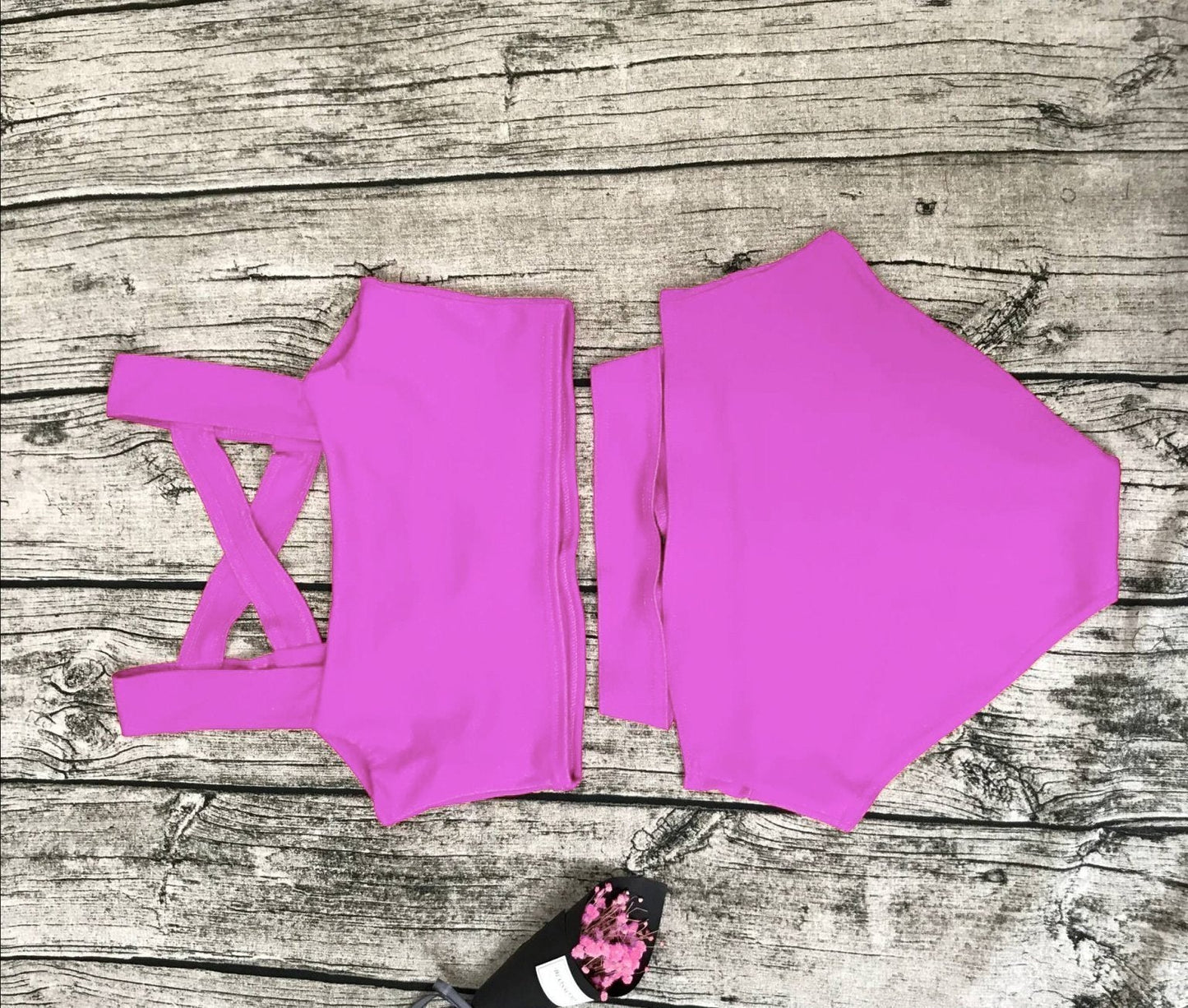 11 Colors Solid Color Bikini Swimsuit In 5 Size