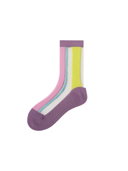 Rufia - Multi-color Knitted Short socks