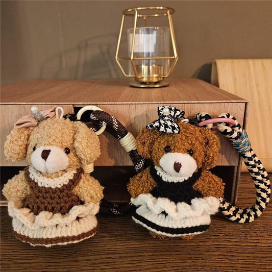 Cute Cake Skirt Dog Pendant