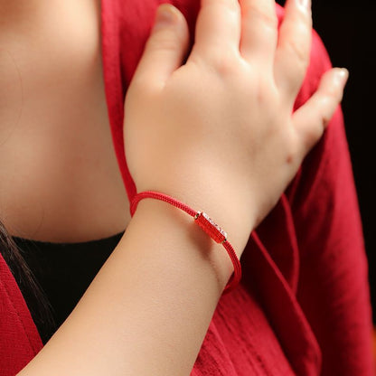 Potala Palace Cinnabar Bracelet With Six Words Of Truth Bracelet