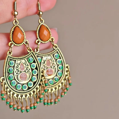 Earwish - Vintage Boho Statement Earrings - Eye-Catching