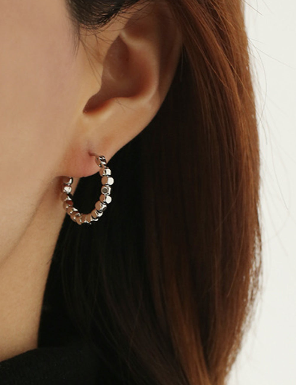 Irregular Square Bead Earrings