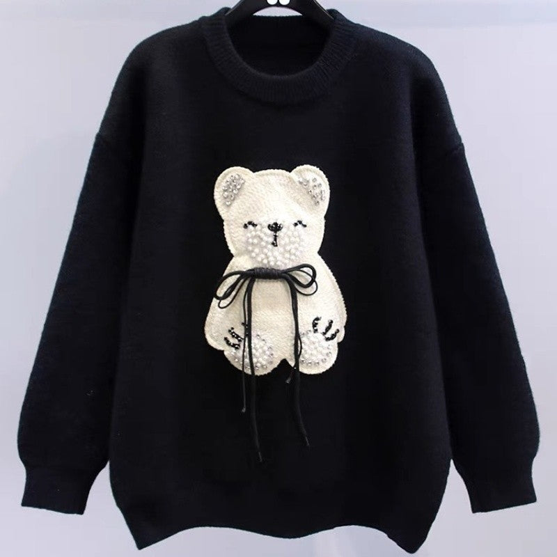 Loose Cute Long Sleeve Knit Sweater