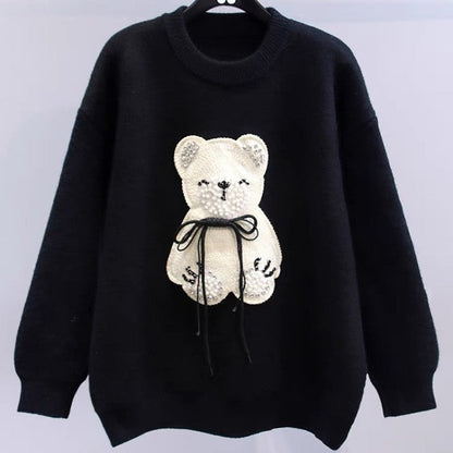 Loose Cute Long Sleeve Knit Sweater