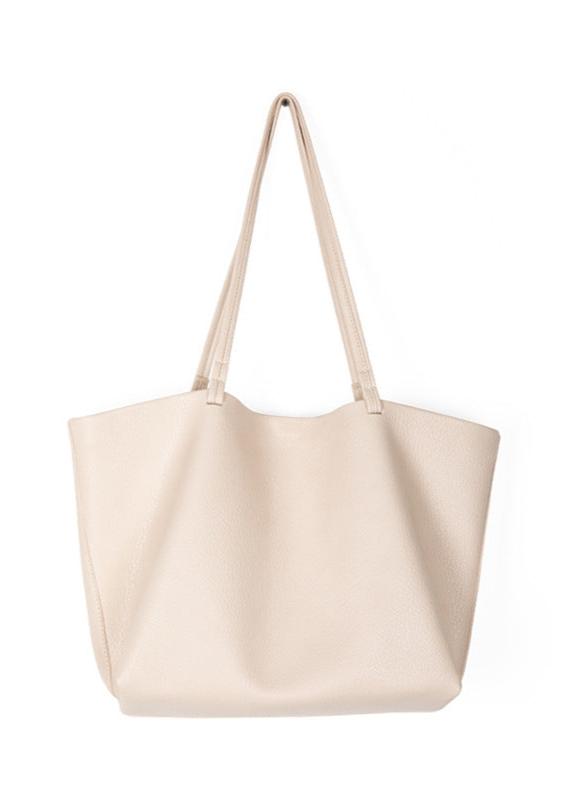 Leather Tote Bag Large Capacity Minimalist Design