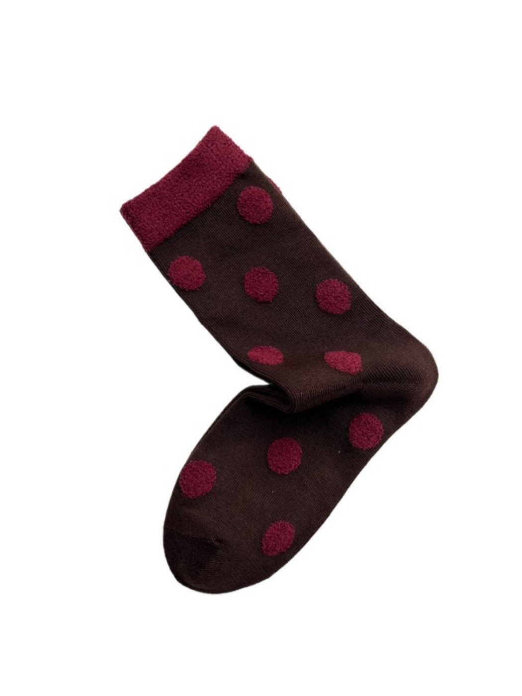 Rufia - Retro Mid-calf Socks with Polka Dot