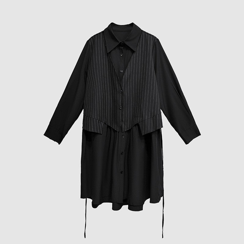 Striped Long Sleeve Dress