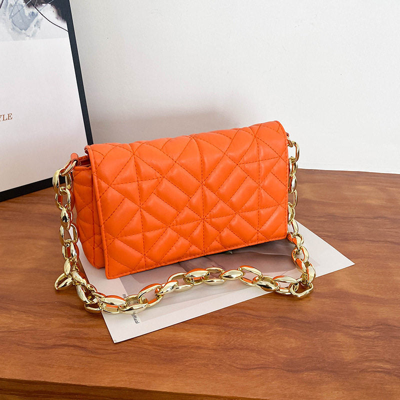 Women's Simple Thick Chain One Shoulder Underarm Handbag