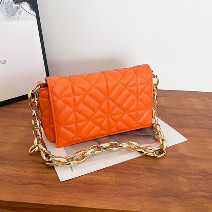 Women's Simple Thick Chain One Shoulder Underarm Handbag