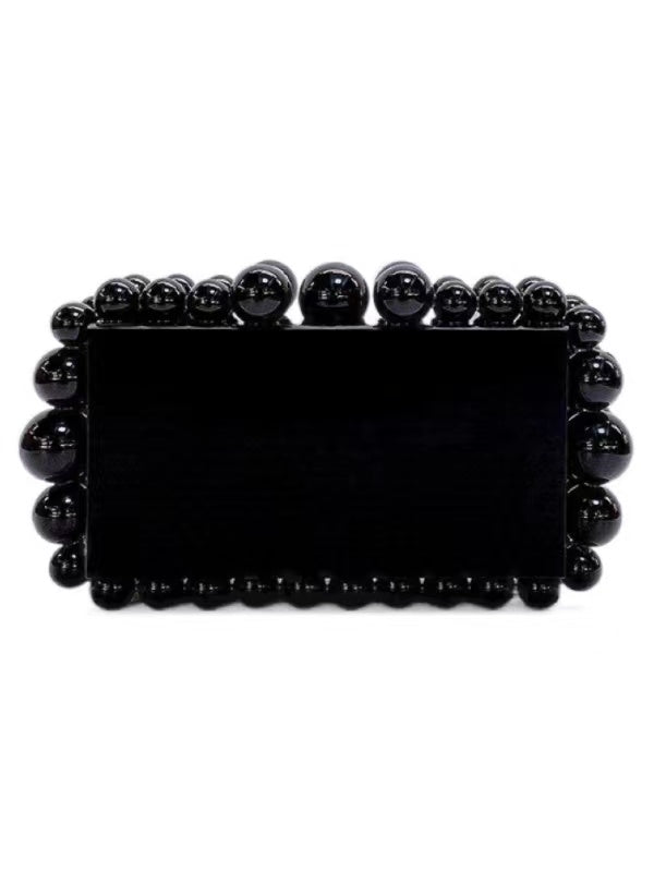 Mini Beaded Acrylic Square Bag