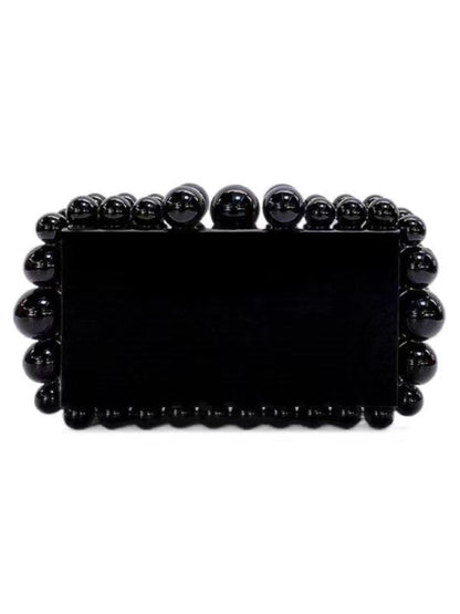 Mini Beaded Acrylic Square Bag