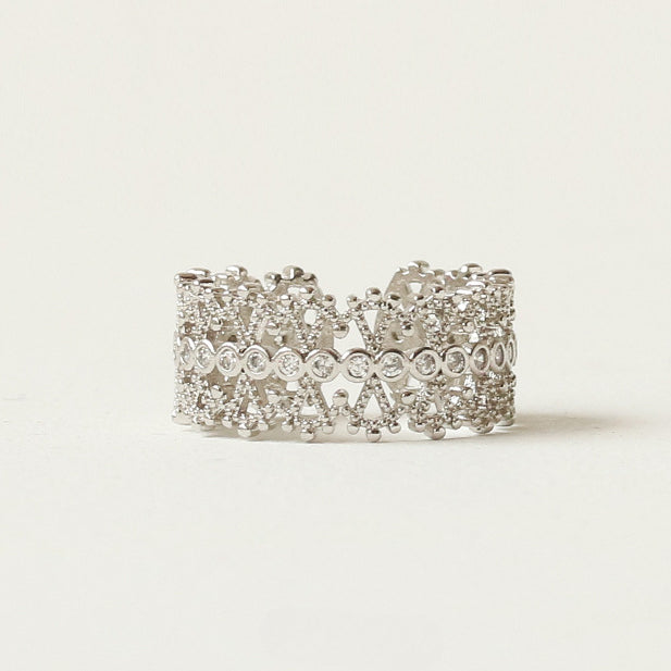 Hellow Zircon Elegant Adjustable Rings
